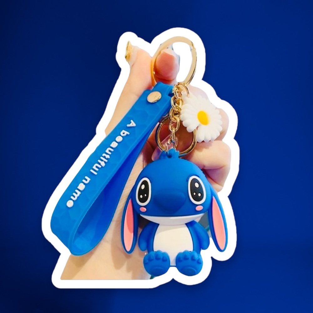 Disney Character Stitch BLUE Keychain